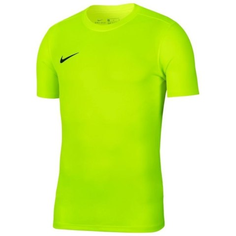 Koszulka dziecięca Nike Dri-FIT Park VII neonowa zielona sportowa, piłkarska Koszulka dziecięca Nike Dri-FIT Park VII neonowa zielona sportowa, piłkarska