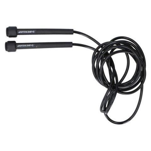 Skakanka Szybkościowa Pvc 275cm Dunlop czarna Skakanka Szybkościowa Pvc 275cm Dunlop czarna