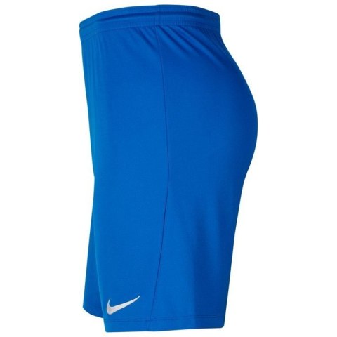 Spodenki dziecięce Nike Dri-FIT Park III niebieskie poliestrowe Spodenki dziecięce Nike Dri-FIT Park III niebieskie poliestrowe