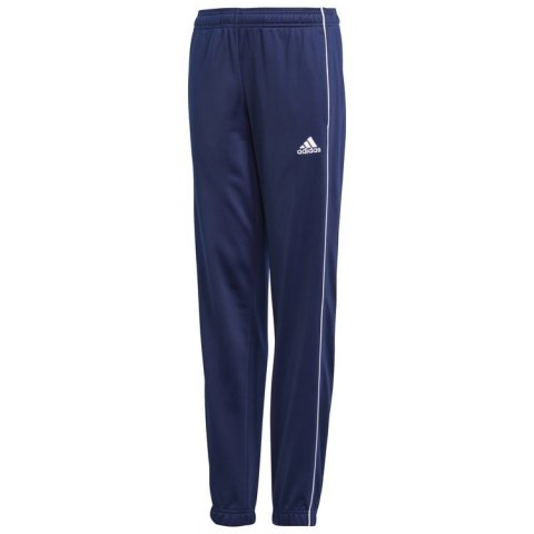 Spodnie treningowe dziecięce adidas Core18 Polyester Pant Youth granatowe sportowe Spodnie treningowe dziecięce adidas Core18 Polyester Pant Youth granatowe sportowe