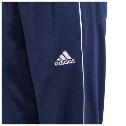 Spodnie treningowe dziecięce adidas Core18 Polyester Pant Youth granatowe sportowe Spodnie treningowe dziecięce adidas Core18 Polyester Pant Youth granatowe sportowe