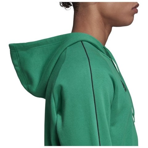 Bluza dziecięca adidas MS CORE18 zielona z kapturem Bluza dziecięca adidas MS CORE18 zielona z kapturem