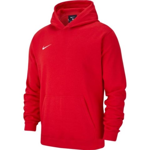 Bluza juniorska NIKE Club19 czerwona kangurka z kapturem Bluza juniorska NIKE Club19 czerwona kangurka z kapturem
