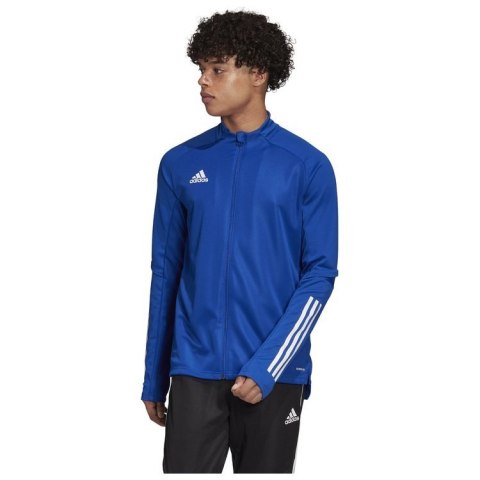 Bluza piłkarska męska adidas Condivo20 niebieska rozpinana Bluza piłkarska męska adidas Condivo20 niebieska rozpinana