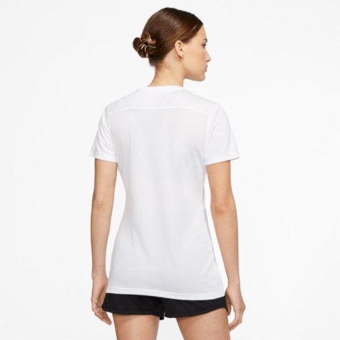 Koszulka damska NikeDri-FIT Park VII biała piłkarska, sportowa Koszulka damska NikeDri-FIT Park VII biała piłkarska, sportowa