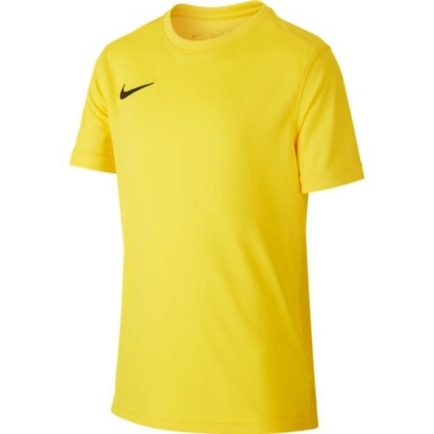 Koszulka dziecięca Nike Dri-FIT Park VII żółta sportowa, piłkarska Koszulka dziecięca Nike Dri-FIT Park VII żółta sportowa, piłkarska