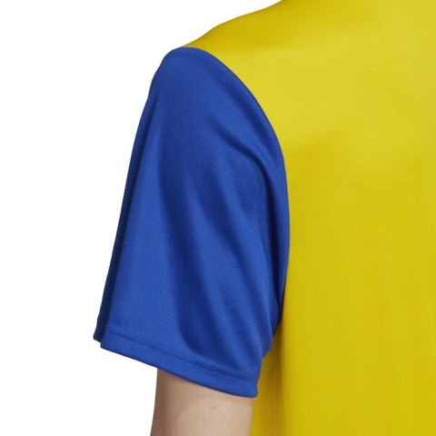 Koszulka męska sportowa, piłkarska adidas Estro 19 żółto-niebieska Koszulka męska sportowa, piłkarska adidas Estro 19 żółto-niebieska