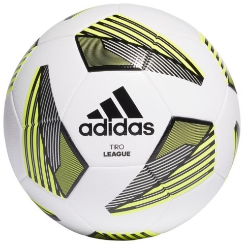 Piłka Nożna adidas Tiro League treningowa biało-czarno-żółta Piłka Nożna adidas Tiro League treningowa biało-czarno-żółta