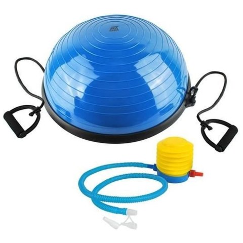 Piłka gimnastyczna z linkami Bosu Ball Trainer Yakimasport niebiesko-czarny Piłka gimnastyczna z linkami Bosu Ball Trainer Yakimasport niebiesko-czarny
