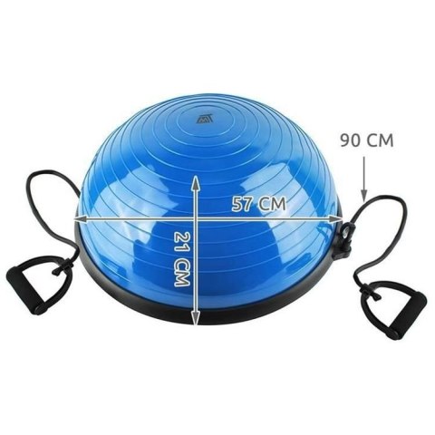 Piłka gimnastyczna z linkami Bosu Ball Trainer Yakimasport niebiesko-czarny Piłka gimnastyczna z linkami Bosu Ball Trainer Yakimasport niebiesko-czarny