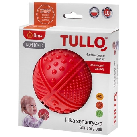Piłka sensoryczna 4 faktury TULLO różne kolorowe Piłka sensoryczna 4 faktury TULLO różne kolorowe