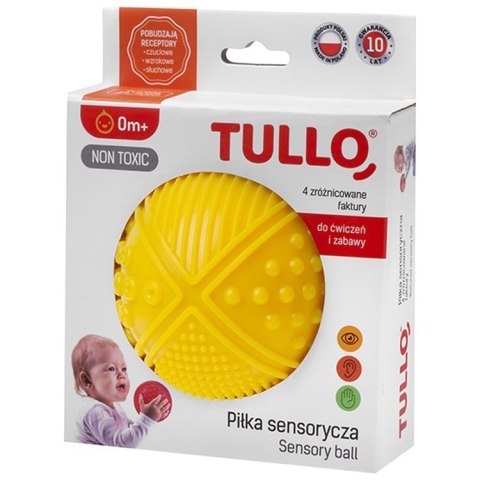 Piłka sensoryczna 4 faktury TULLO różne kolorowe Piłka sensoryczna 4 faktury TULLO różne kolorowe