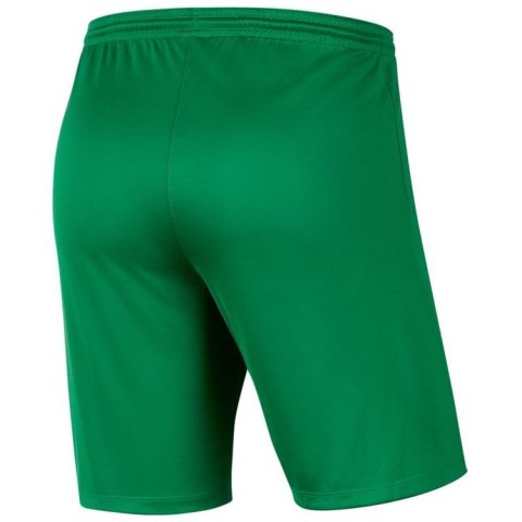 Spodenki dziecięce Nike Dri-FIT Park III zielone poliestrowe Spodenki dziecięce Nike Dri-FIT Park III zielone poliestrowe