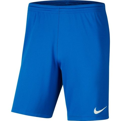 Spodenki męskie sportowe Nike Dri-FIT Park III niebieskie poliestrowe Spodenki męskie sportowe Nike Dri-FIT Park III niebieskie poliestrowe