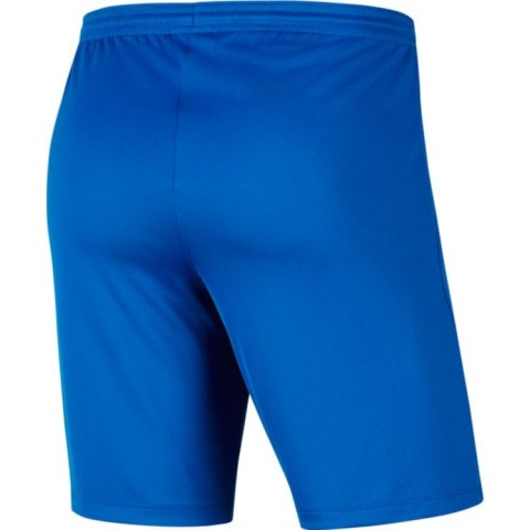 Spodenki męskie sportowe Nike Dri-FIT Park III niebieskie poliestrowe Spodenki męskie sportowe Nike Dri-FIT Park III niebieskie poliestrowe