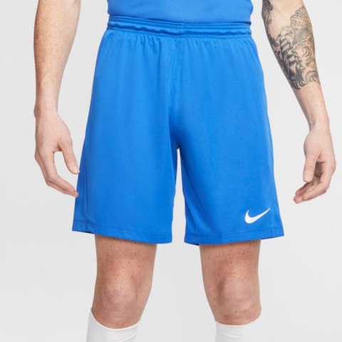 Spodenki męskie sportowe Nike Dri-FIT Park III niebieskie poliestrowe Spodenki męskie sportowe Nike Dri-FIT Park III niebieskie poliestrowe