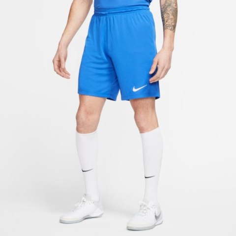 Spodenki męskie sportowe Nike Dri-FIT Park III niebieskie poliestrowe Spodenki męskie sportowe Nike Dri-FIT Park III niebieskie poliestrowe
