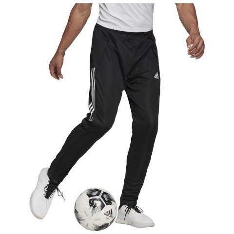 Spodnie dresowe męskie adidas Condivo 20 czarne poliestrowe Spodnie dresowe męskie adidas Condivo 20 czarne poliestrowe