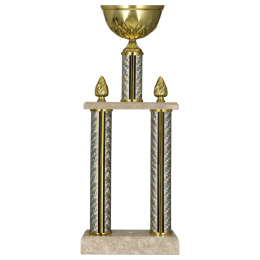 Puchar Metalowy Piętrowy Srebrny - 2088