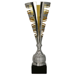 Puchar metalowy srebrno - złoty - 2086