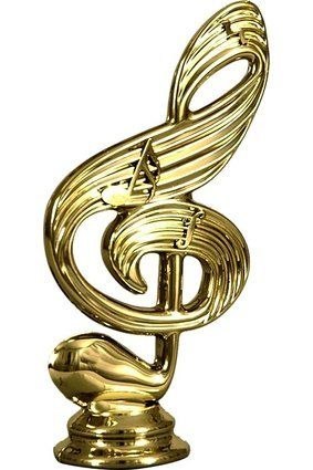 Figurka Tryumf F157G złota nutka muzyczna Figurka Tryumf F157G złota nutka muzyczna