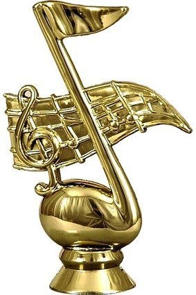 Figurka Tryumf F62G złota nutka muzyczna Figurka Tryumf F62G złota nutka muzyczna