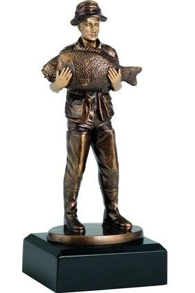 Statuetka Tryumf RFXR17511BR brązowa wędkarz wędkarstwo Statuetka Tryumf RFXR17511BR brązowa wędkarz wędkarstwo