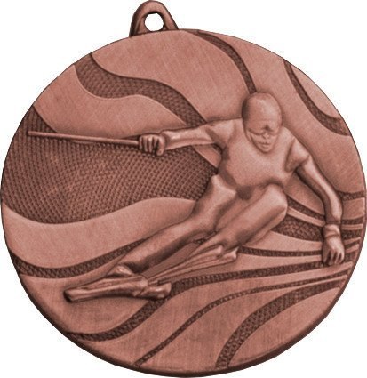 Medal Narciarstwo MMC4950 stalowy 50mm Medal Narciarstwo MMC4950 stalowy 50mm