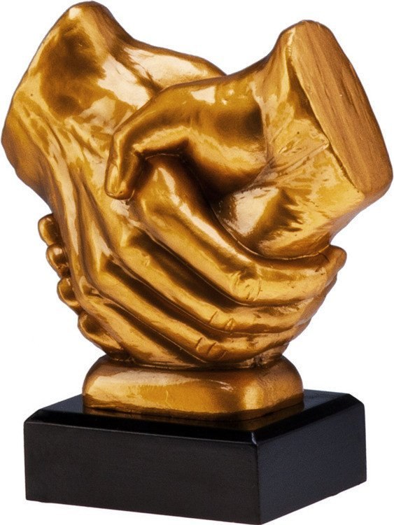 Statuetka Tryumf RFST2089G złota ręce okolicznościowa