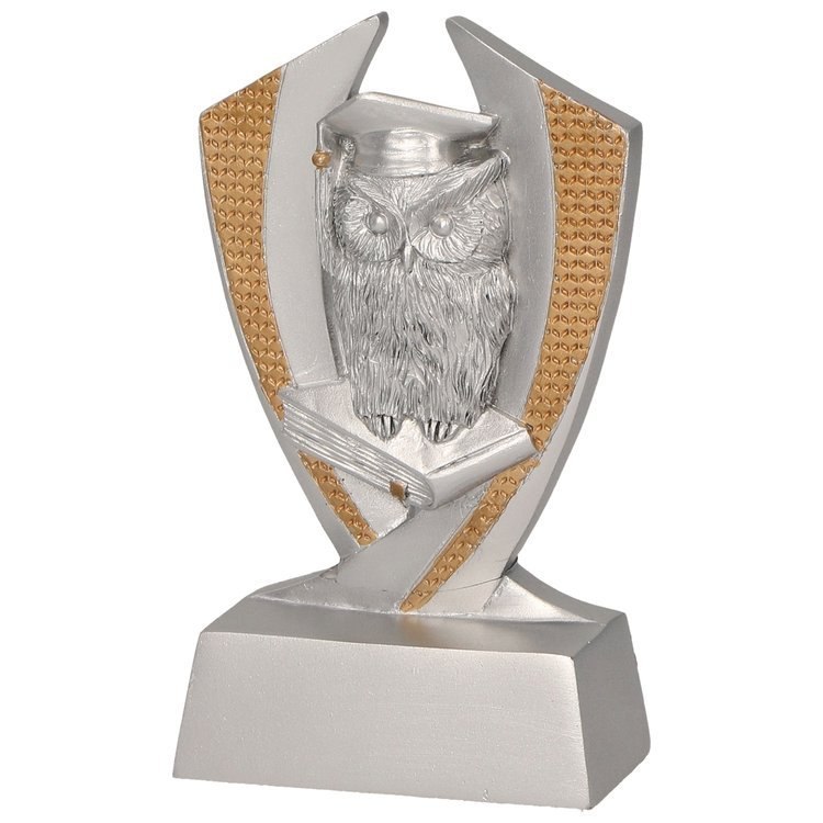 Statuetka Tryumf RE018 złotosrebrna sowa naukowa Statuetka Tryumf RE018 złotosrebrna sowa naukowa