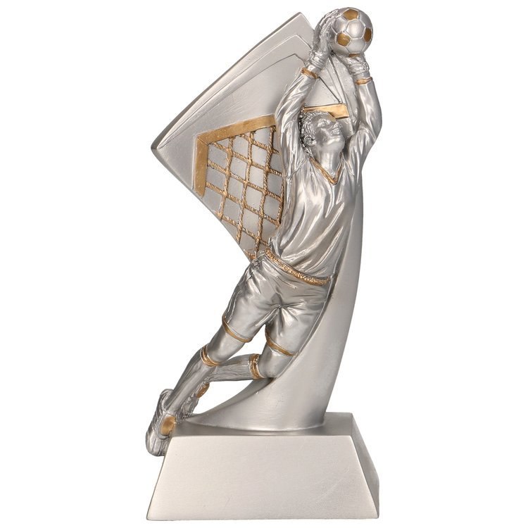 Statuetka Tryumf RP2004 złotosrebrna piłka nożna sportowa Statuetka Tryumf RP2004 złotosrebrna piłka nożna sportowa