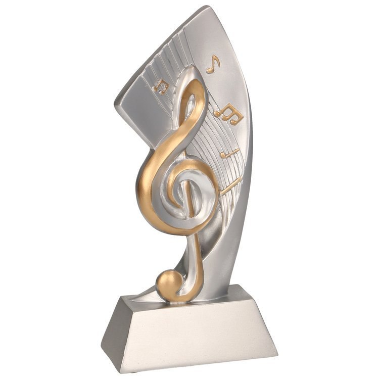 Statuetka Tryumf RP2009 srebrna nuta muzyczna Statuetka Tryumf RP2009 srebrna nuta muzyczna