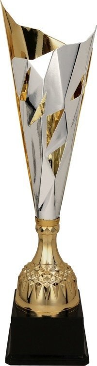Puchar metalowy srebrno-złoty 3137