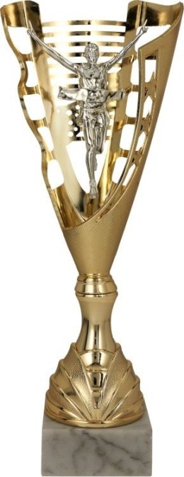 Puchar plastikowy złoto-srebrny - Biegi 4184