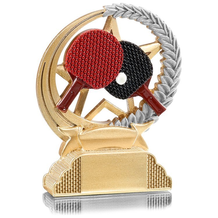 Statuetka 31329 złota tenis stołowy sportowa Statuetka 31329 złota tenis stołowy sportowa