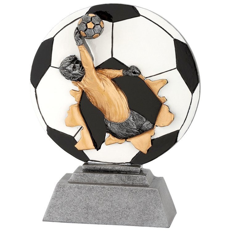 Statuetka FG1025 złotosrebrna piłka nożna sportowa