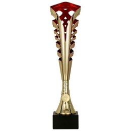 Puchar plastikowy złoto-czerwony 9232