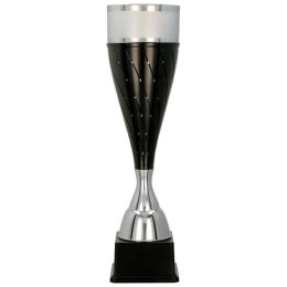 Puchar metalowy srebrno-czarny 3147