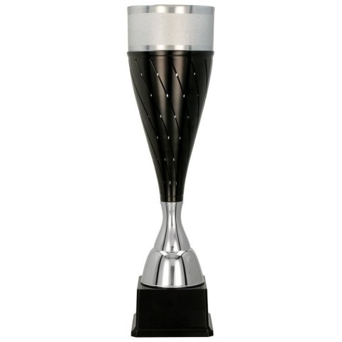 Puchar metalowy srebrno-czarny 3147