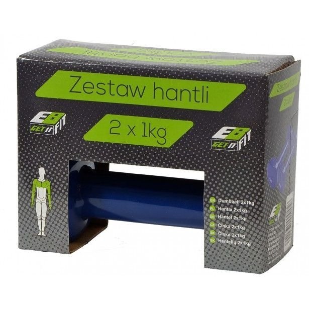 Ciężarek Żeliwny Pokryty Winylem 2x1kg Ciężarek Żeliwny Pokryty Winylem 2x1kg