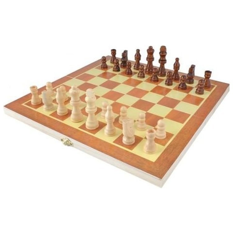 ISO TRADE Szachy drewniane 34cmx34cm ISO/00004297 ISO TRADE Szachy drewniane 34cmx34cm ISO/00004297