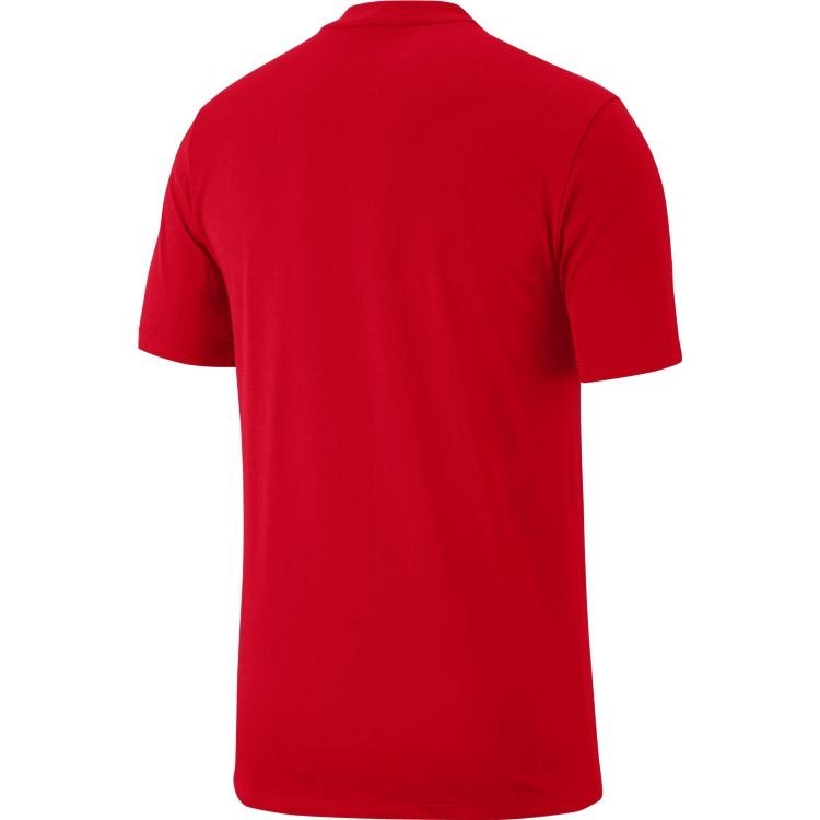 Koszulka dziecięca Nike Club19 czerwona sportowa, piłkarska, bawełniana