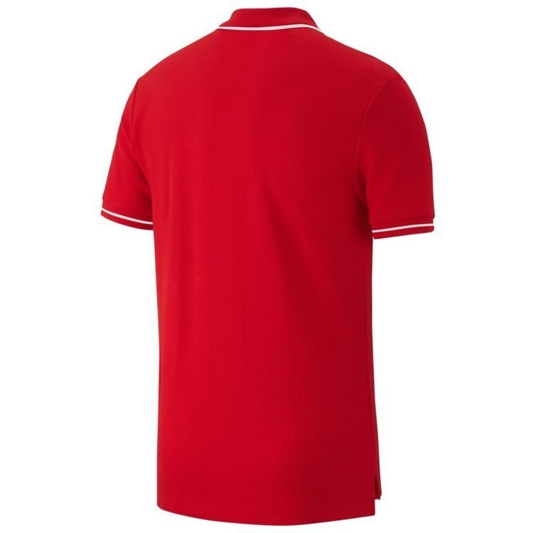 Koszulka męska Nike Club 19 Polo czerwona piłkarska, sportowa