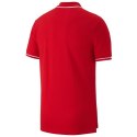 Koszulka męska Nike Club 19 Polo czerwona piłkarska, sportowa