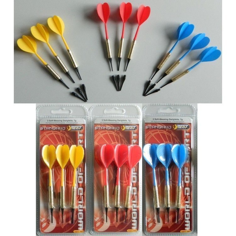 Rzutki dart bezpieczne plastikowe 3szt Rzutki dart bezpieczne plastikowe 3szt