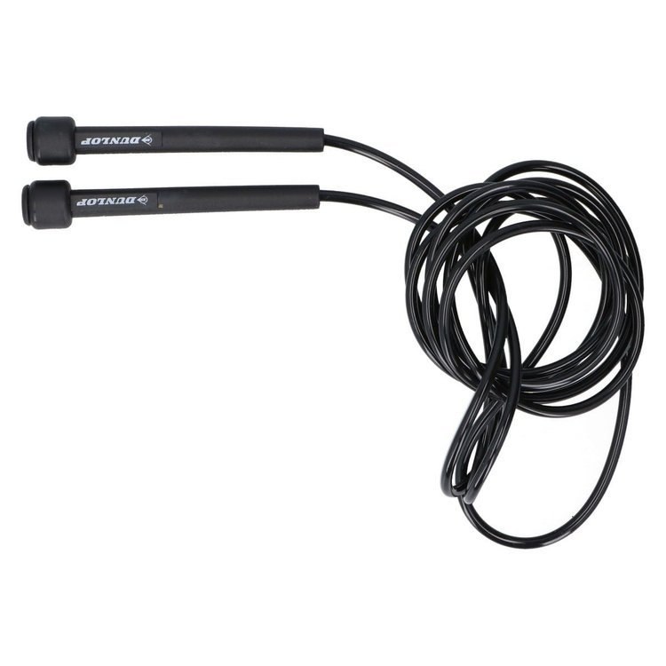 Skakanka Szybkościowa Pvc 275cm Dunlop czarna Skakanka Szybkościowa Pvc 275cm Dunlop czarna