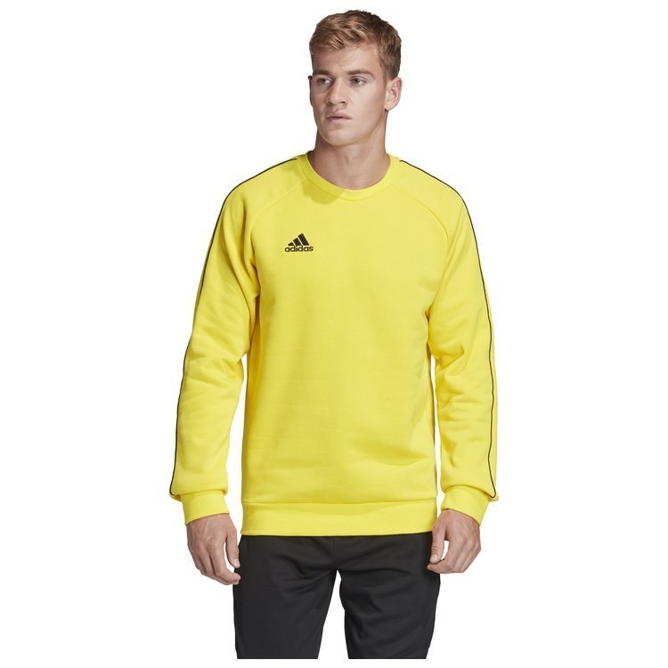 Bluza męska adidas Core 18 Sweat Top żółta bez kaptura Bluza męska adidas Core 18 Sweat Top żółta bez kaptura