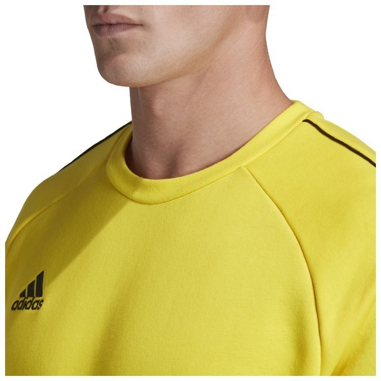 Bluza męska adidas Core 18 Sweat Top żółta bez kaptura Bluza męska adidas Core 18 Sweat Top żółta bez kaptura