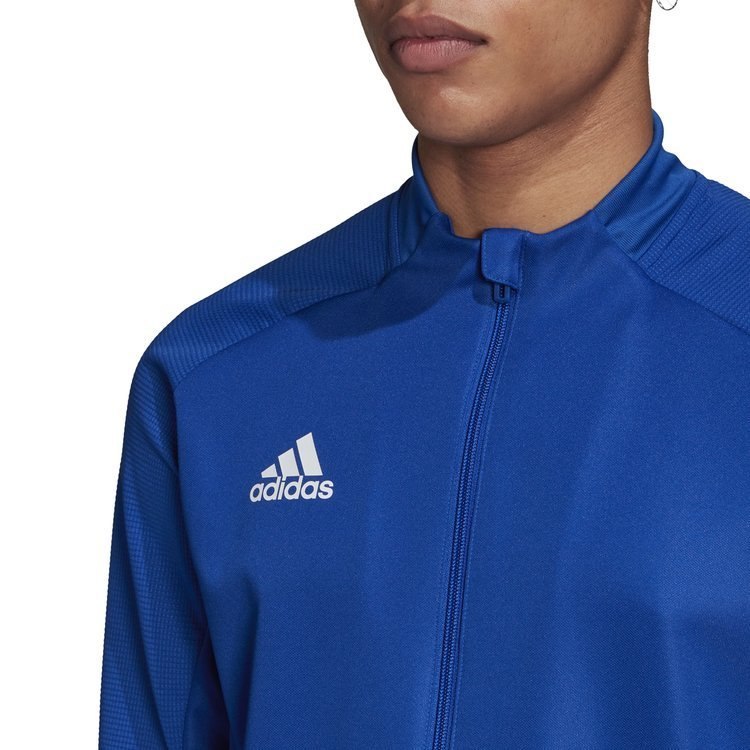 Bluza piłkarska męska adidas Condivo20 niebieska rozpinana