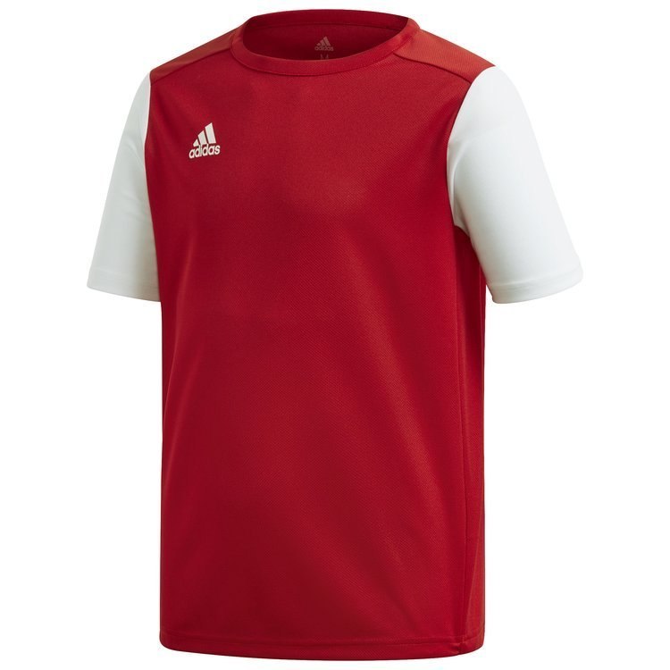 Koszulka dziecięca adidas Estro 19 czerwono-biała piłkarska, sportowa Koszulka dziecięca adidas Estro 19 czerwono-biała piłkarska, sportowa